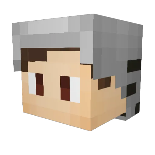 JananPvP Minecraft avatar head, 3D render