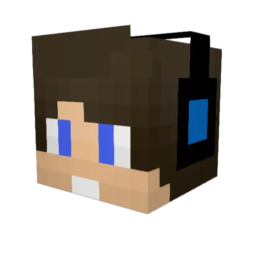 JanardoPT Minecraft avatar head, 3D render