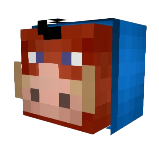 Janas_Kobra Minecraft avatar head, 3D render