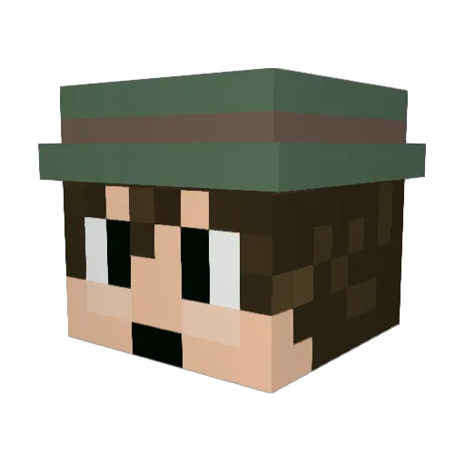 JanberkKV2 Minecraft avatar head, 3D render