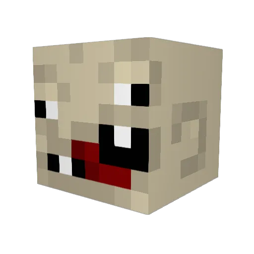 Jandabanan Minecraft avatar head, 3D render