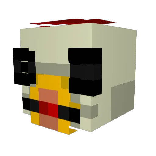 Jander413 Minecraft avatar head, 3D render