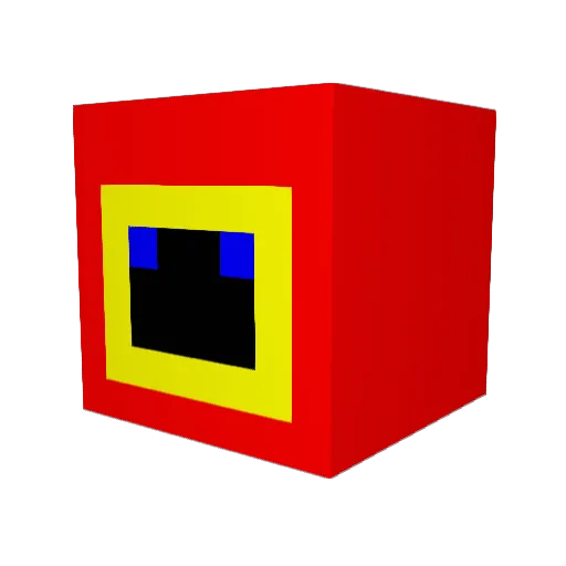 Jandoife Minecraft avatar head, 3D render