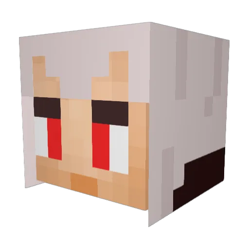 Jandrastico Minecraft avatar head, 3D render