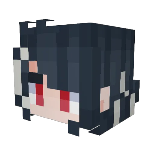 JaneReincarnate Minecraft avatar head, 3D render