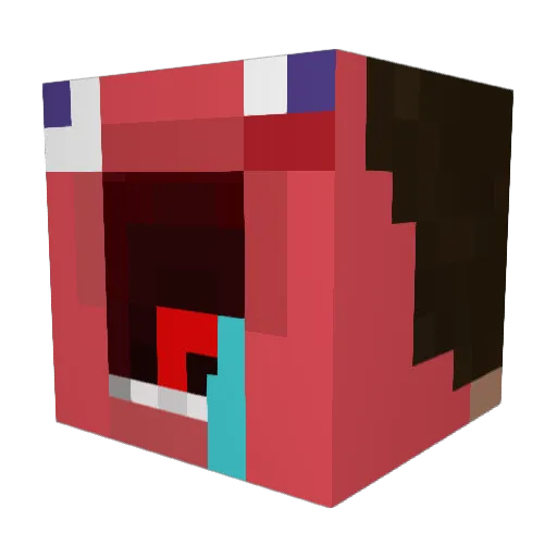 JaneRese Minecraft avatar head, 3D render