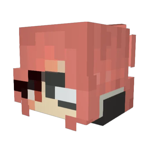 Jane_Is_A Minecraft avatar head, 3D render