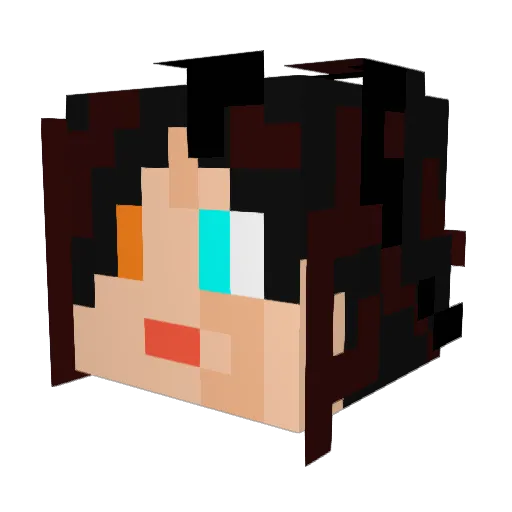 Jane_Khardar78 Minecraft avatar head, 3D render