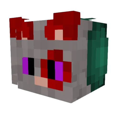Jane_StormHound Minecraft avatar head, 3D render