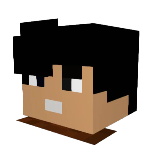 Janeck_Svenger Minecraft avatar head, 3D render