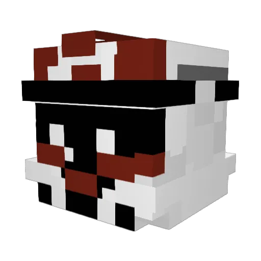 JanekD1 Minecraft avatar head, 3D render