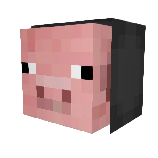 JanekKom Minecraft avatar head, 3D render