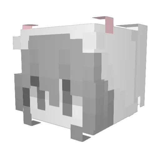 Janekilla Minecraft avatar head, 3D render