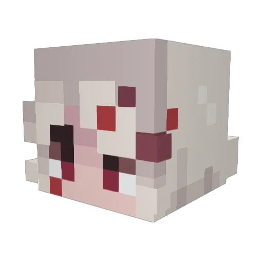 JanesPikminGames Minecraft avatar head, 3D render