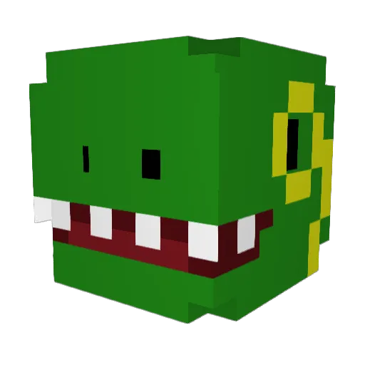 Janessic Minecraft avatar head, 3D render