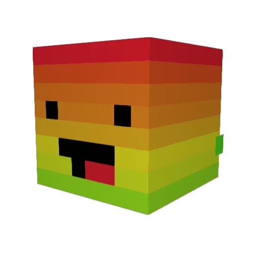 Janetexxi Minecraft avatar head, 3D render