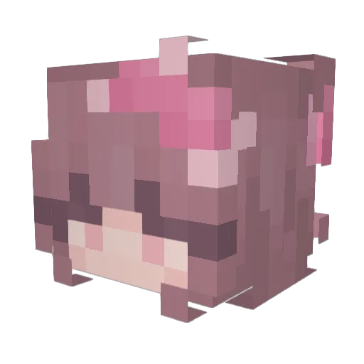 Janett_fox Minecraft avatar head, 3D render