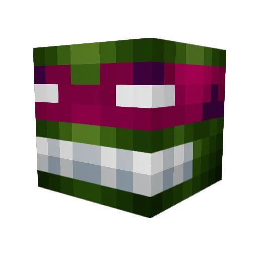 Janetz Minecraft avatar head, 3D render