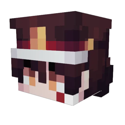 Janex_Games Minecraft avatar head, 3D render