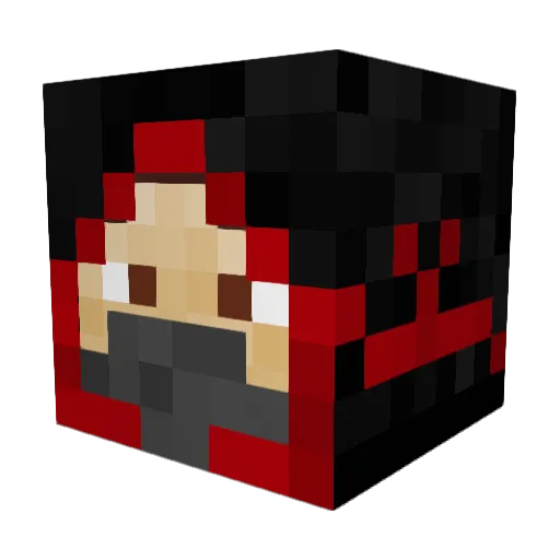Janex_Gaming Minecraft avatar head, 3D render