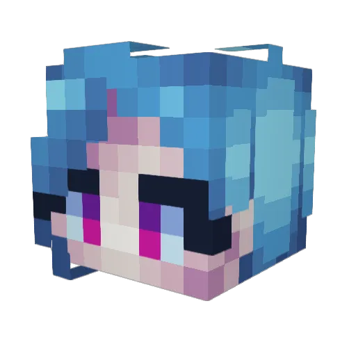 JangBungUh Minecraft avatar head, 3D render
