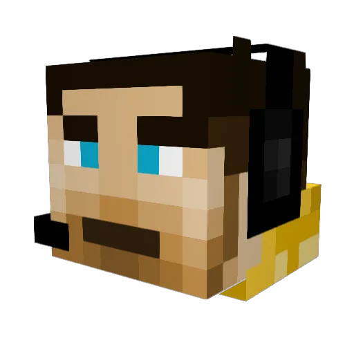 JangSindri Minecraft avatar head, 3D render