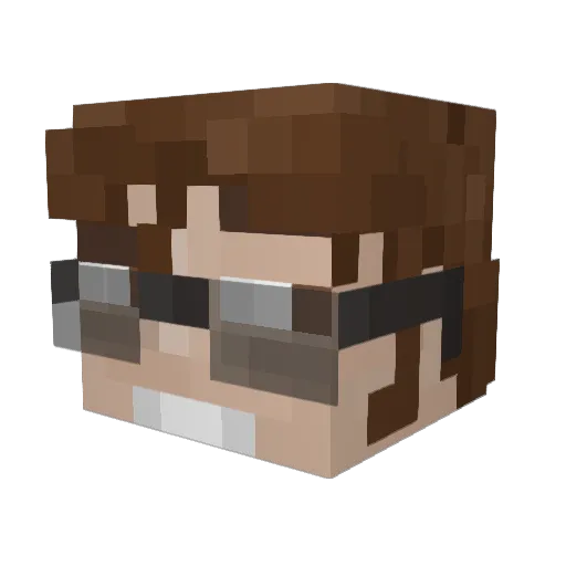 Jang_0 Minecraft avatar head, 3D render