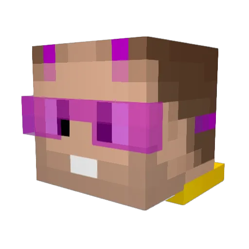 Jango1507 Minecraft avatar head, 3D render