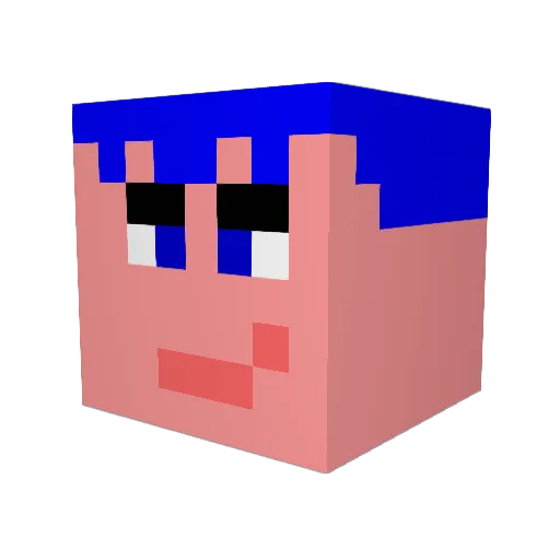 Jango642 Minecraft avatar head, 3D render
