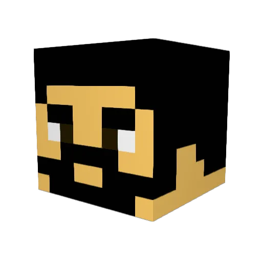 Jango_Obkureniy Minecraft avatar head, 3D render