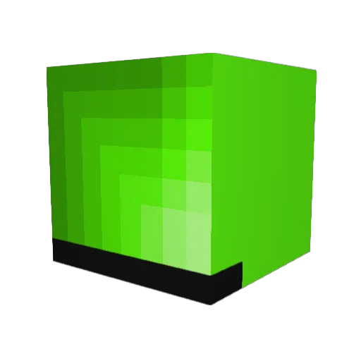 Janibibi Minecraft avatar head, 3D render