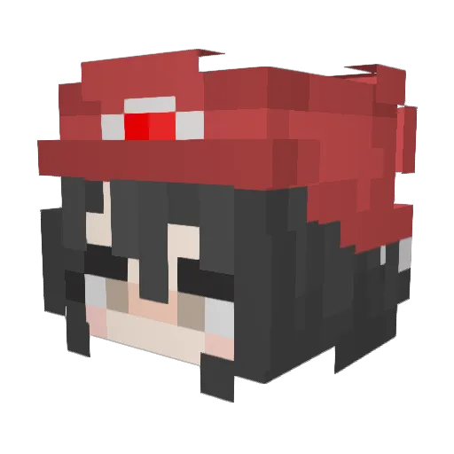 JaniceWwww Minecraft avatar head, 3D render