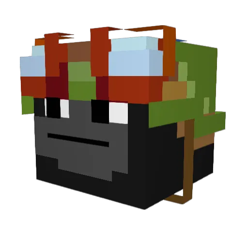 Janick_to_noob Minecraft avatar head, 3D render