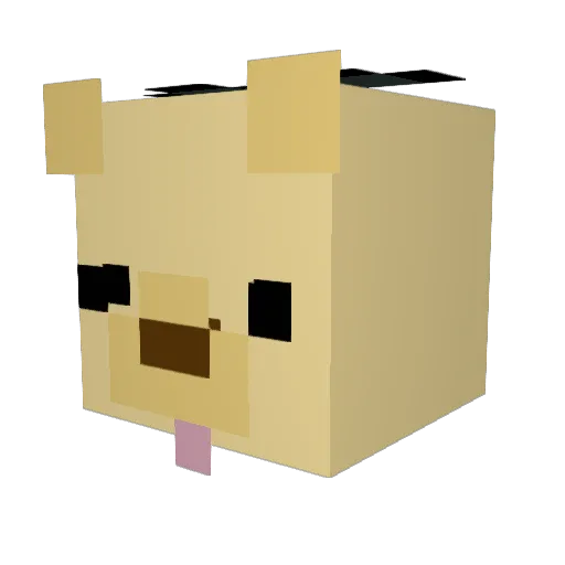 JanielDackson Minecraft avatar head, 3D render
