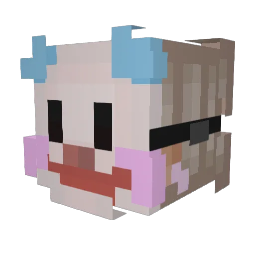 Janii1885 Minecraft avatar head, 3D render
