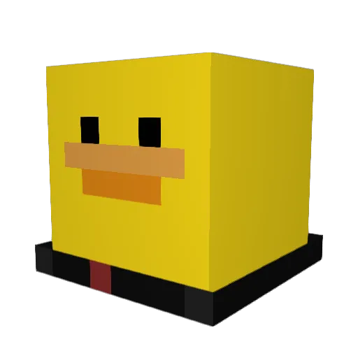 Janis34 Minecraft avatar head, 3D render