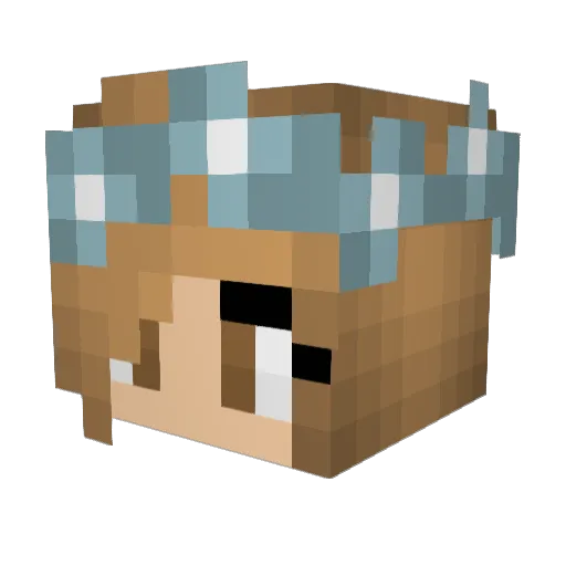 JanitorKatie Minecraft avatar head, 3D render