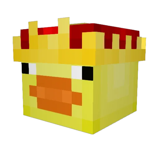 Janizzzle Minecraft avatar head, 3D render