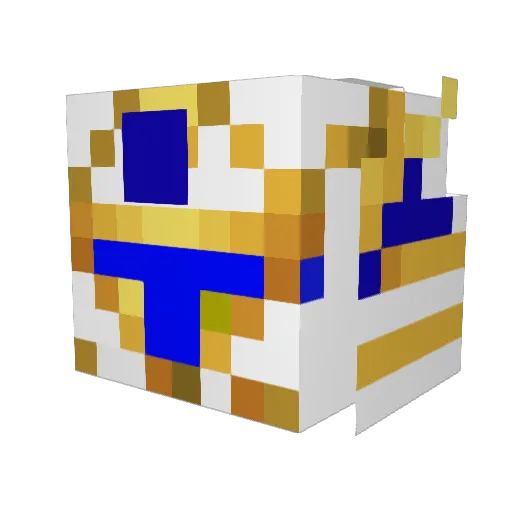 Janjan10 Minecraft avatar head, 3D render