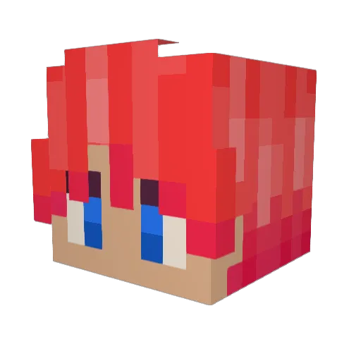Jankil Minecraft avatar head, 3D render