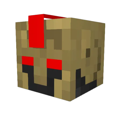 Jankshiv Minecraft avatar head, 3D render