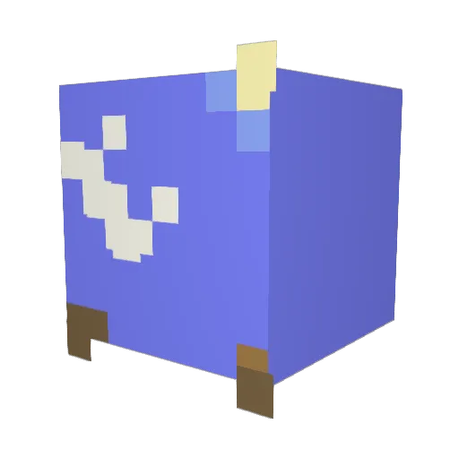 Jannapkin Minecraft avatar head, 3D render