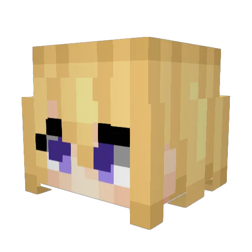 JanneNaOH Minecraft avatar head, 3D render