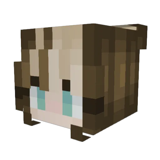 JannekeNL Minecraft avatar head, 3D render