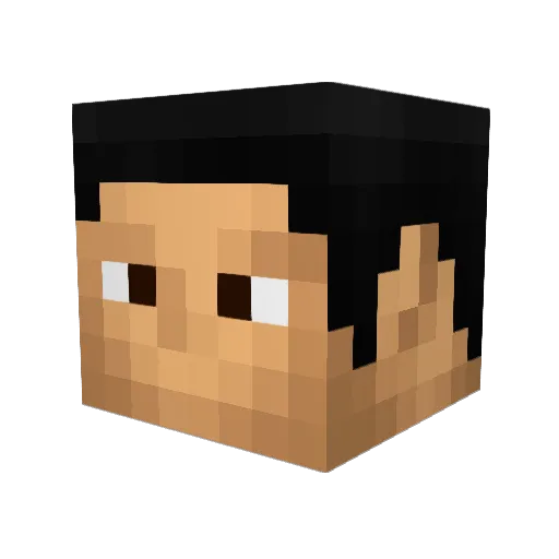 Janners23 Minecraft avatar head, 3D render