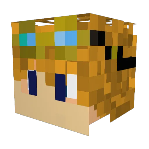 JannesBahr Minecraft avatar head, 3D render