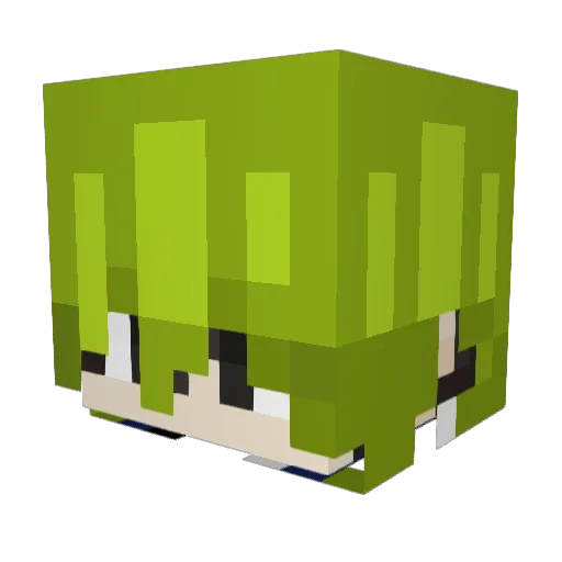 Jannes_RL Minecraft avatar head, 3D render