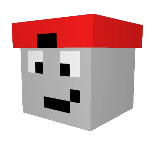 Jannetje Minecraft avatar head, 3D render