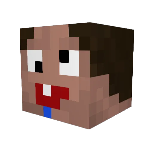 Jannisooo Minecraft avatar head, 3D render