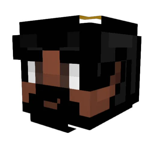 Jannnel Minecraft avatar head, 3D render